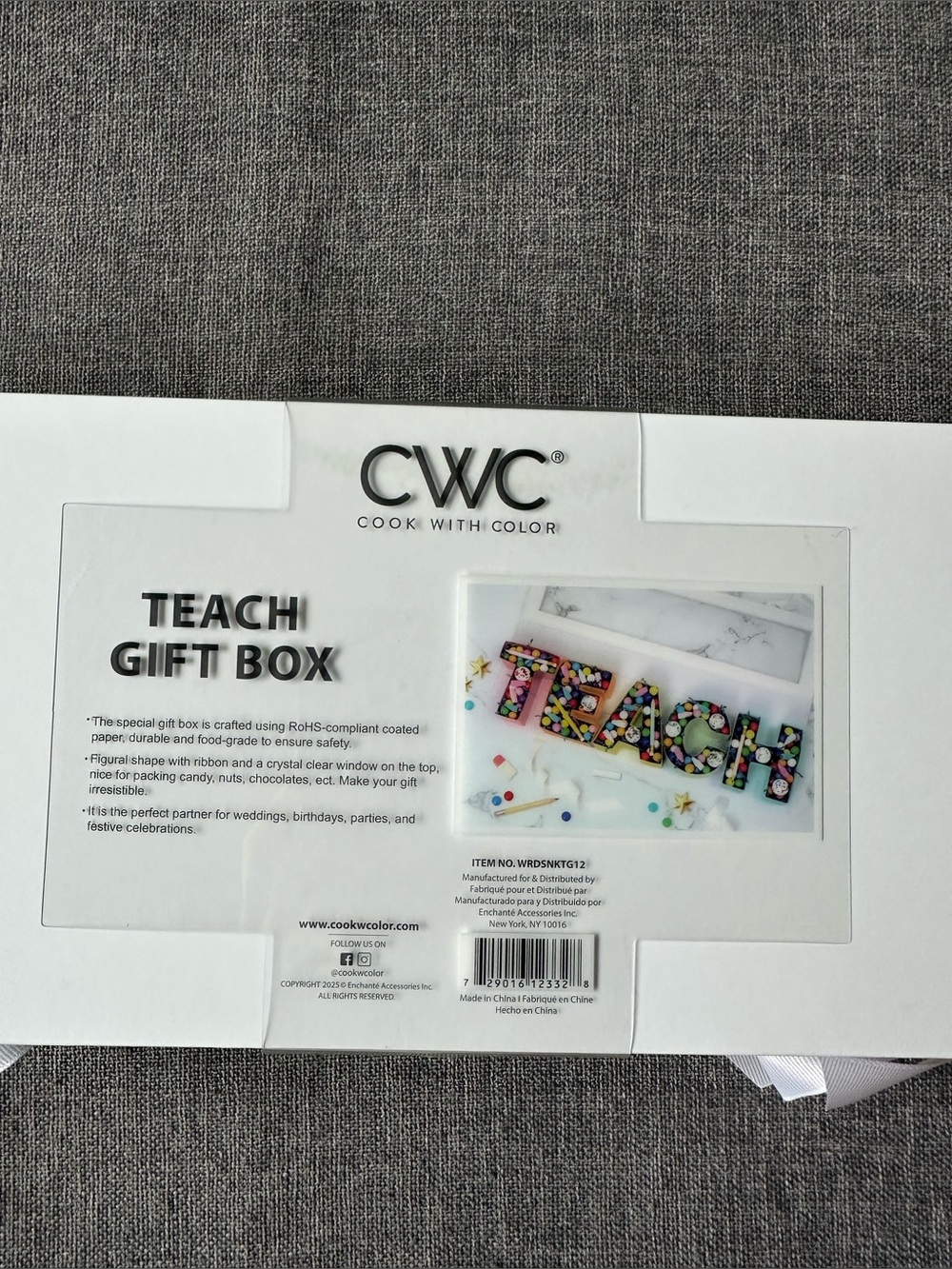 Cook With Color CWC Teacher Teach Fillable Gift Box - Picture 4 of 5